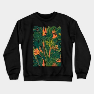 Green leaves pattern Crewneck Sweatshirt